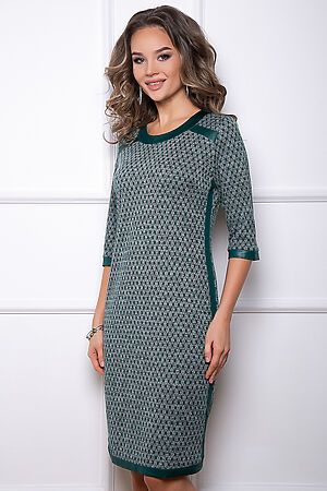 Платье BELLOVERA (Зеленый, серый) 8П1496 #263609