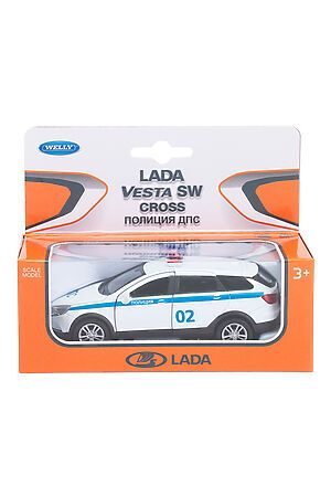 Игрушка модель машины 1:34-39 LADA VESTA SW CROSS полиция ДПС WELLY, мультиколор 43763PB #267380 купить с доставкой в интернет-магазине OptMoyo.ru