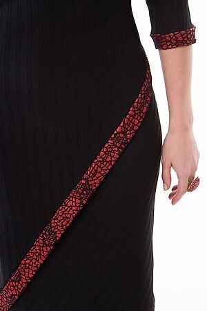 Платье LADY TAIGA (Черный / красный с блеском) П1927 #267949