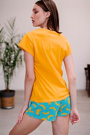 Пижама Старые бренды (Желтый+бананы с горохом) ЖП 022 #269769