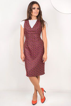 Платье MODELLOS (Графит/розовый/оранжевый) П-482/1 #270924