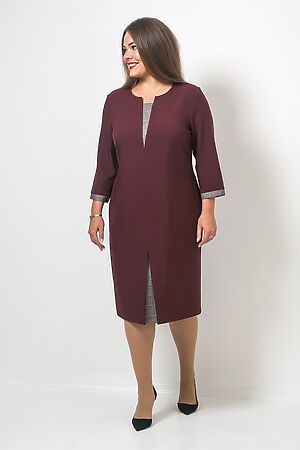 Платье MODELLOS (Бордо/серый) П-493/12 #271283