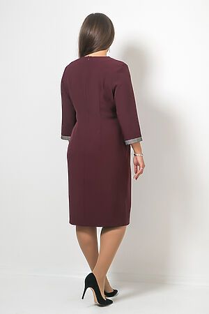 Платье MODELLOS (Бордо/серый) П-493/12 #271283
