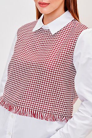 Блузка VITTORIA VICCI (Бордовый,белый) 1-20-2-1-01-6569 #271517