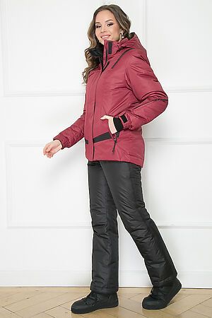 Костюм Ривьяно (Куртка+брюки) BELLOVERA (Бордовый, черный) 45В1825 #272458