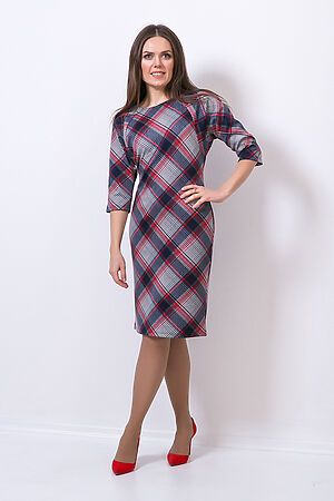 Платье MODELLOS (Синий/красный/серый) П-314/14 #273601