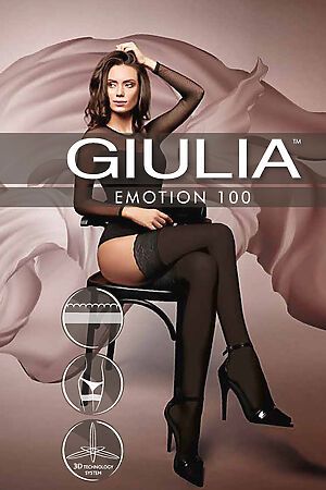Чулки GIULIA (Черный) EMOTION 100 nero #273725