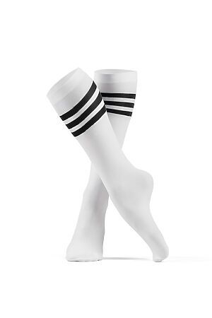 Носки высокие женские носки цветные носки "Флэш" КРАСНАЯ ЖАРА (Белый, черный) 295096 #273831