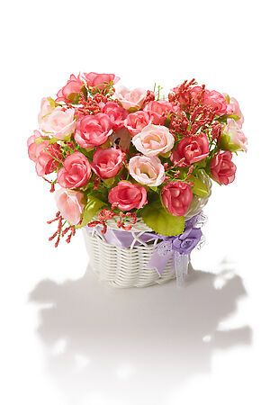 Букет искусственные цветы декоративные розы композиция цветочная корзина... MERSADA 297172 #283821