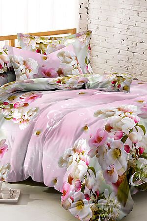 Комплект постельного белья 2-спальный AMORE MIO (Розовый) 24586 #287189