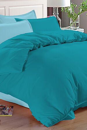 Комплект постельного белья 2-спальный AMORE MIO (Бирюзовый) 22263 #287241