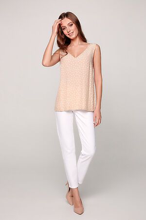 Блуза CONTE ELEGANT (Бежево-белый) #288169