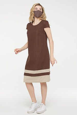Платье VAY (Коричневый/песочный) #295163
