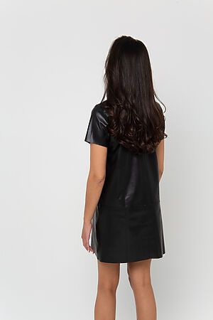 Платье из экокожи RAPOSA (Черный) 200BLK #296590