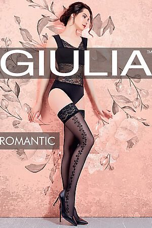 Чулки GIULIA (Белый) ROMANTIC 01 BIANCO #299439