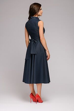 Платье 1001 DRESS (Темно-синий (принт горошек)) DM01509DB #302140