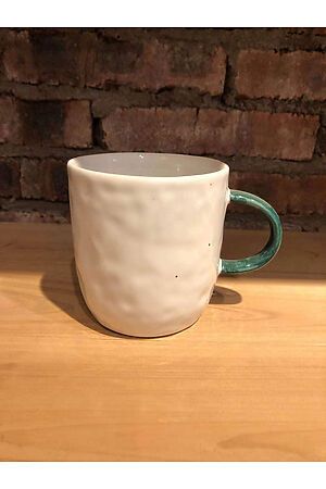 Чашка 400 мл керамическая термостойкая кружка глазурованная чашка с рисунком... Nothing Shop (Белый, ярко-желтый,) 300853 #302854