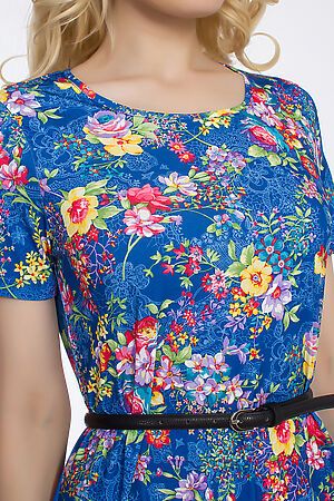 Платье FIFTYPATES (Синий/цветы) 100-012-3 #30430