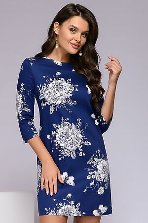 Платье 1001 DRESS (Темно-синий (принт)) 0122001-02198BL #307512