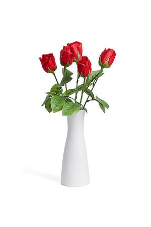 Букет 5 роз "Ингрид" MERSADA (Зеленый, красный,) 296982 #308077