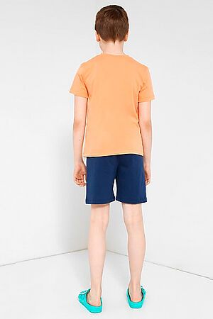 Пижама MARK FORMELLE (Оранжевый +т.синий +печать) 21-13356ПП-0 #422749