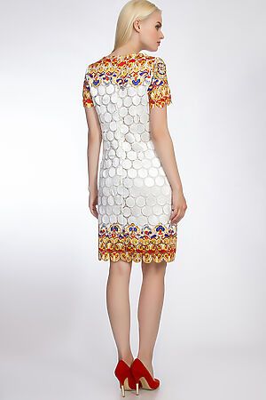 Платье TUTACHI (Белый-Желтый) 8002 #51063