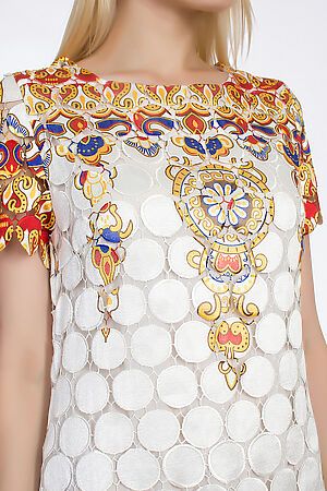 Платье TUTACHI (Белый-Желтый) 8002 #51063
