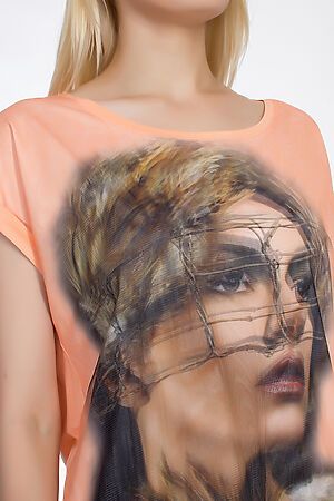 Блуза TUTACHI (Персиковый) 3D2-L2 #51075