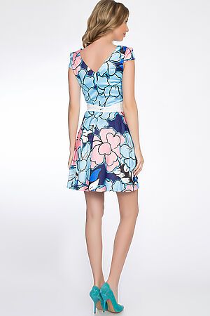 Платье TUTACHI (Голубой/Розовый) 4527 #51256