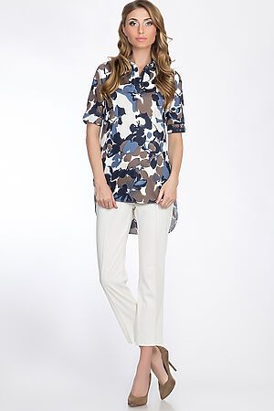 Блуза TUTACHI (Белый/Голубой) 44762 #51770