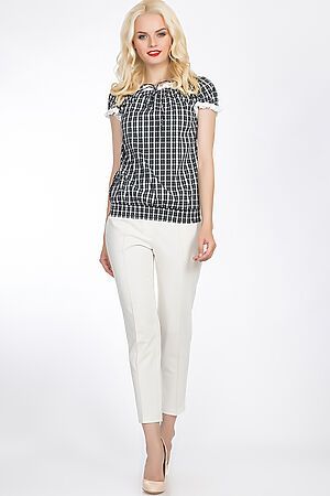 Блуза GLOSS (Черно-белый) 06116-01 #52174
