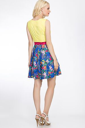 Платье TUTACHI (Синий/желтый) 4347 #52216
