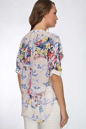 Блуза TUTACHI (Бело-синий) 44700 #52601
