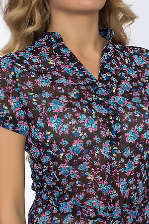 Блуза TUTACHI (Синий/Розовый) 44082 #54211