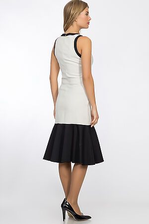 Платье GLOSS (Черно-белый) 18332-04 #54253