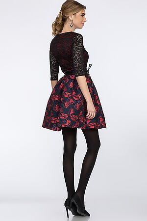 Платье TUTACHI (Черный с красным) 45661-1 #57458