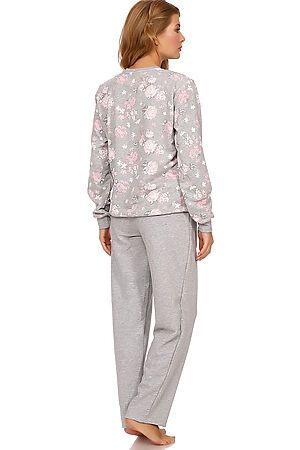 Костюм (блуза+брюки) Старые бренды (Серый) КБ-190 #58813