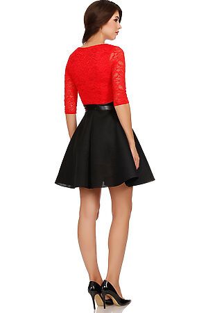 Платье TUTACHI (Красно-черный) 4572 #58986
