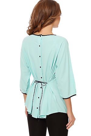 Блуза TUTACHI (Ментол/Черный) A87 #59661