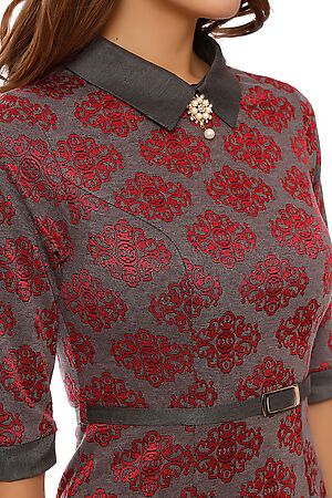 Платье TUTACHI (Серый/Красный) 4552 #59710