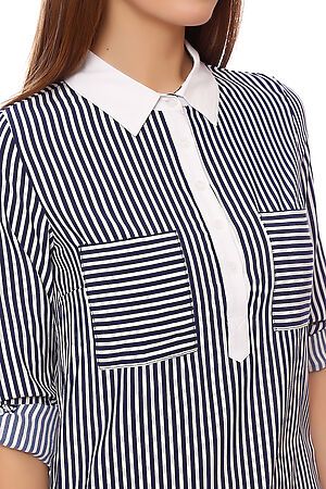 Блуза TUTACHI (Темно-синий/белый) 45321 #61356