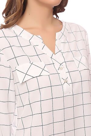 Блуза TUTACHI (Молочный/Клетка) 4579 #61727