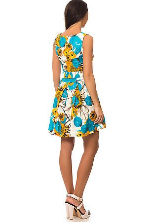 Платье TUTACHI (Молочный/Голубой/Желтый) 4101 #64035