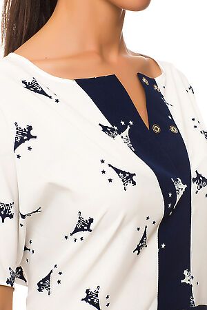Блуза FIFTYPATES (Синий/Геометрия) 4-068Н1 #64116