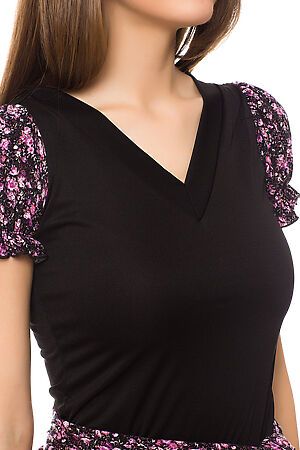 Блуза TUTACHI (Черный/Фиолетовый) 3019 #64118