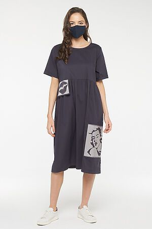 Платье VAY (Графитовый/св.серый/т.серый) #645157
