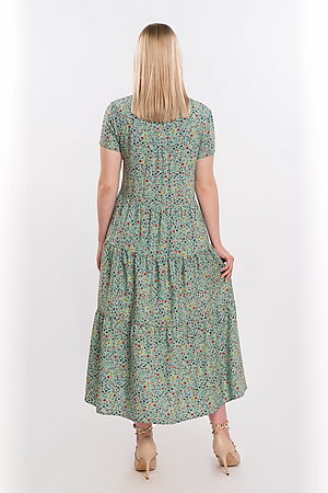 Платье BRASLAVA (Зеленый, розовый) 5827/53 #645224