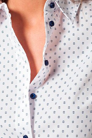 Блуза VILATTE (Белый с синим принтом) D29.690 #645547