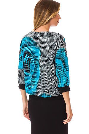 Блуза TUTACHI (Голубой/Черный) 135 #65370