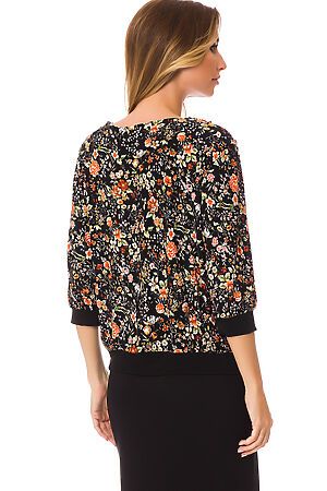 Блуза TUTACHI (Черно-оранжевый) 135 #65372